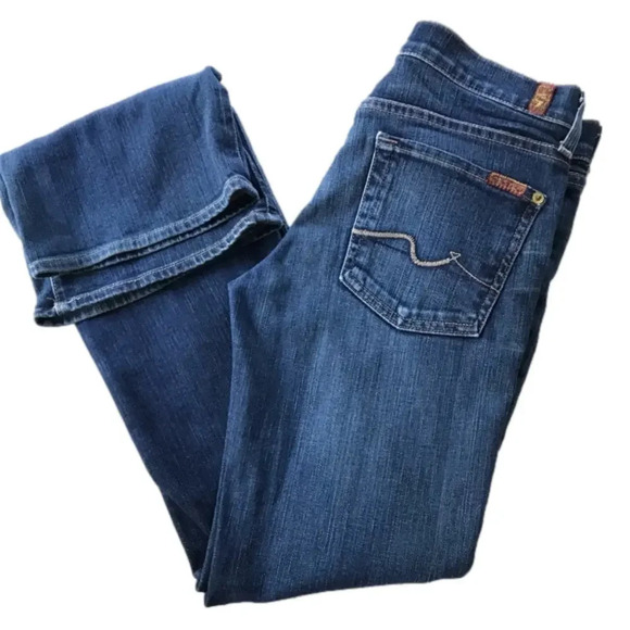 7 For All Mankind Boot Cut Jeans Size 27 - Picture 5 of 16